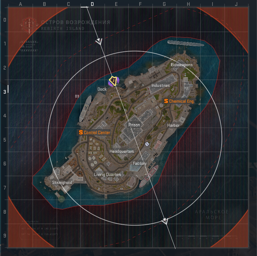 Mapa táctico Rebirth Island 2026